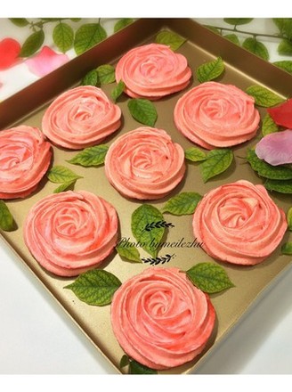 Valentine's Day--rose Marlene Cookies