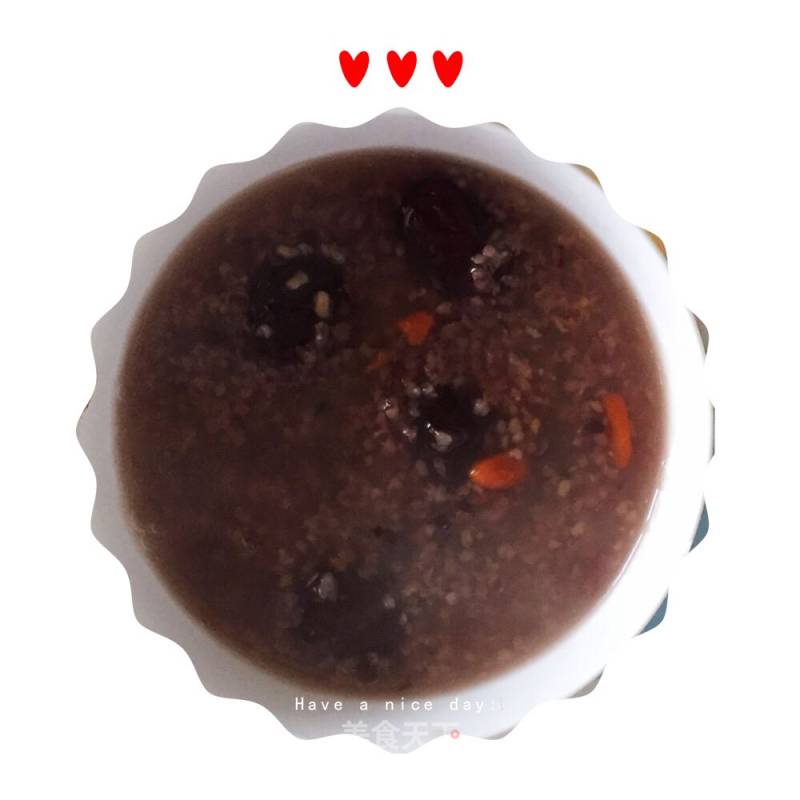 Blood Rice and Red Date Congee recipe