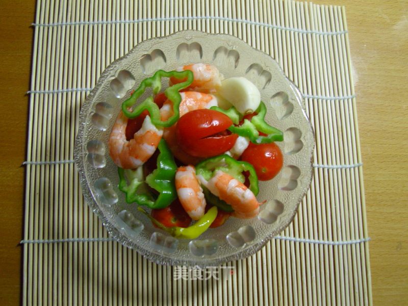 A Summer Lazy Dish that Combines Chinese and Western Styles-prawn Salad