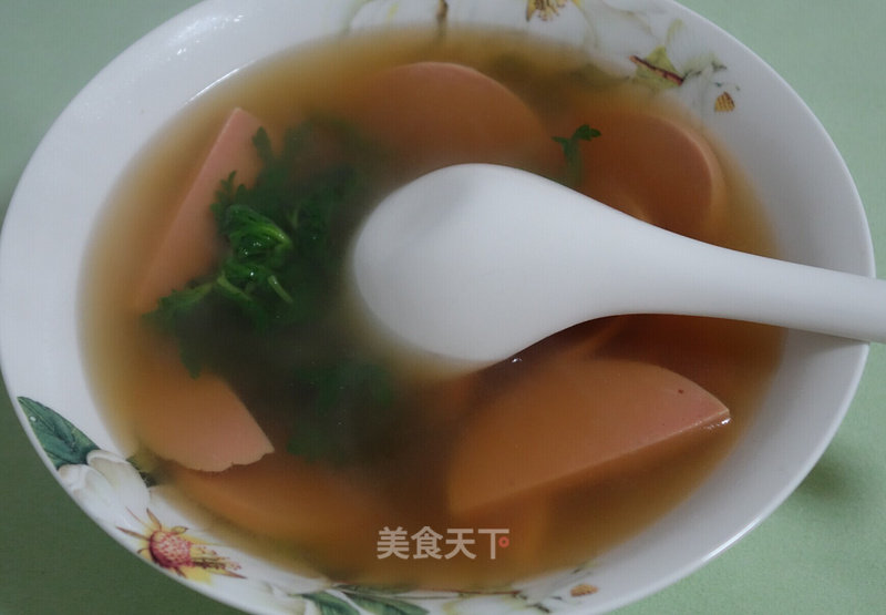 Ham and Chrysanthemum Soup recipe