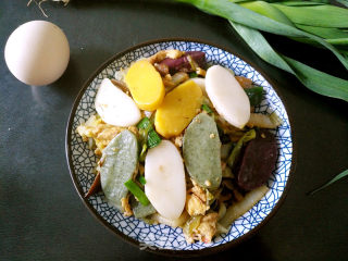 Stir-fried Rainbow Rice Cake recipe