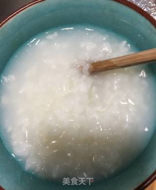 Lettuce Congee with Minced Meat and Sea Cucumber recipe