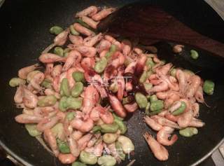 Fried River Prawns with Beans recipe