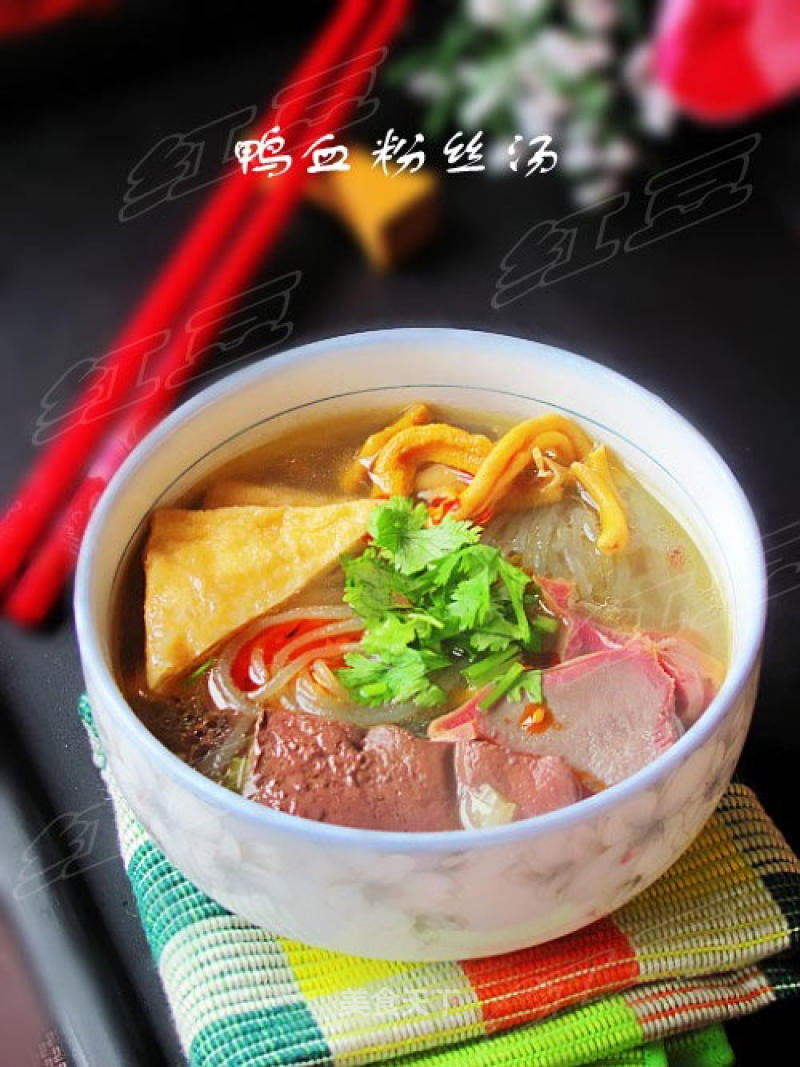 [su Cuisine] Nanjing's Famous Food---duck Blood Vermicelli Soup