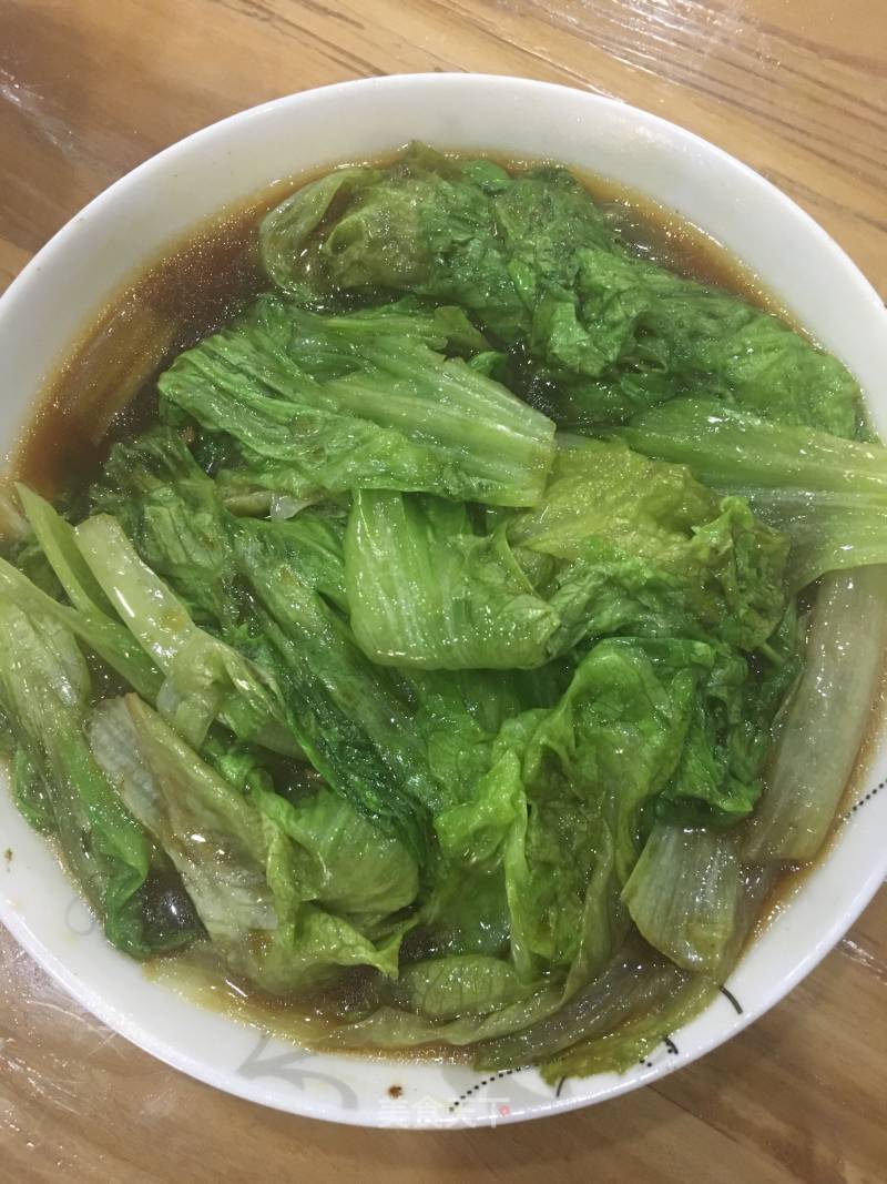 Stir-fried Lettuce with Oyster Sauce recipe