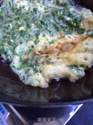 Scrambled Eggs with Leek recipe