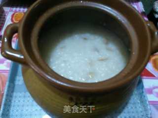 Celery Congee with Scallops and Shredded Chicken recipe