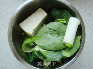 Stir-fried Tofu with Greens recipe