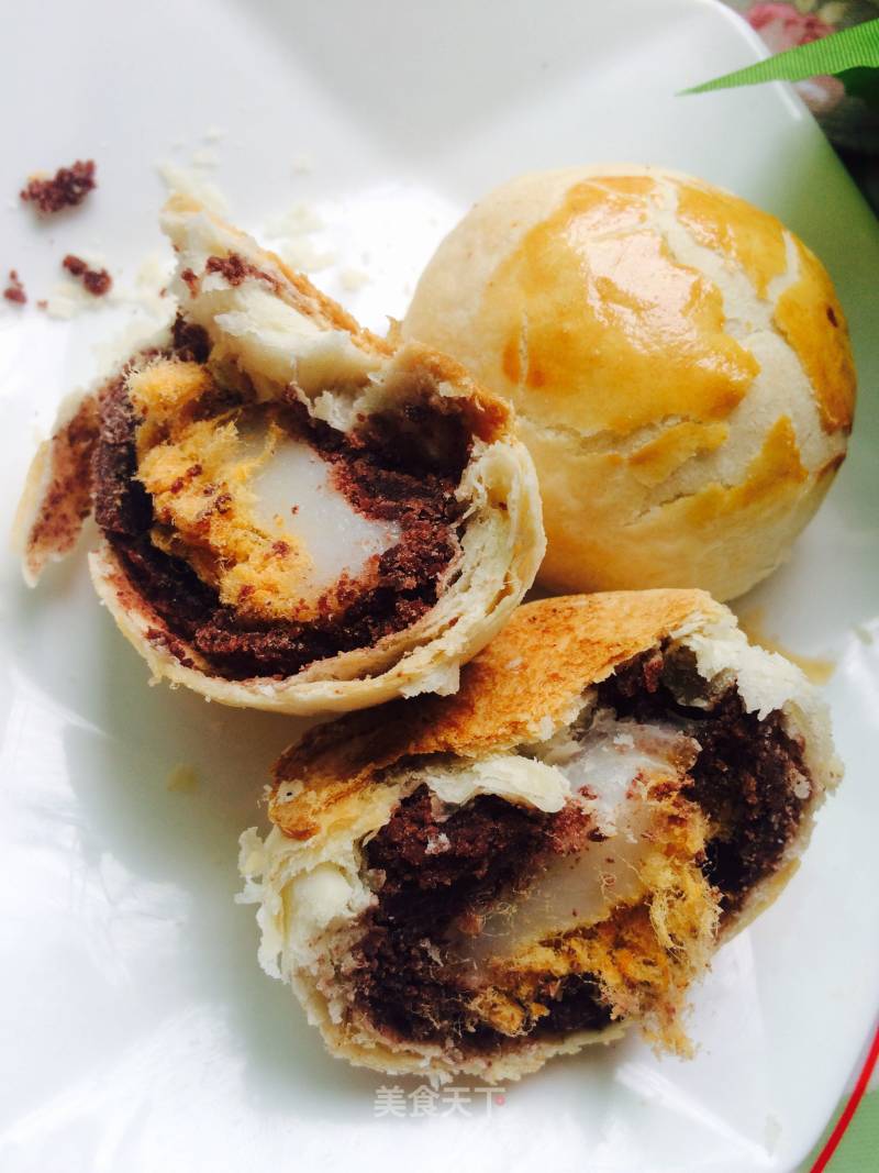 #the 4th Baking Contest and is Love to Eat Festival #q Heart Meat Floss and Bean Paste Cake recipe