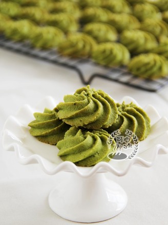 Favorite Touch of Green --- Matcha Almond Cookies recipe