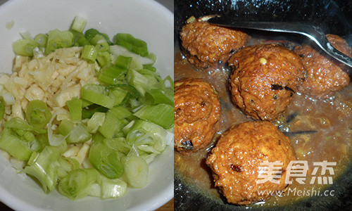 Shandong Braised Lion Head Sixi Meatballs recipe