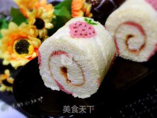 Strawberry Chiffon Cake Roll recipe