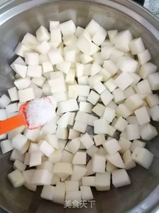 Korean Radish Kimchi (chili Sauce Version) recipe