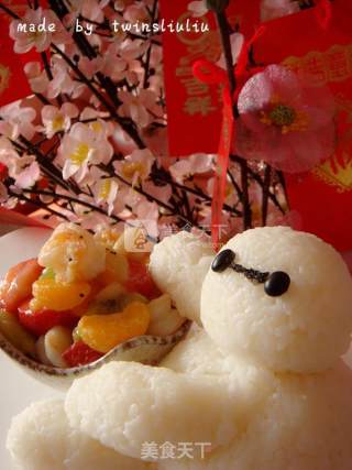 Fried Shrimp with Fruit recipe