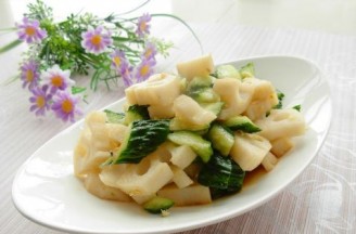 Cold Cucumber and Lotus Root recipe