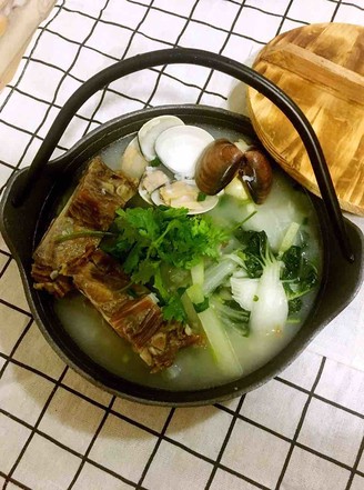 Heat-reducing Pork Bone Mixed Vegetable Congee recipe