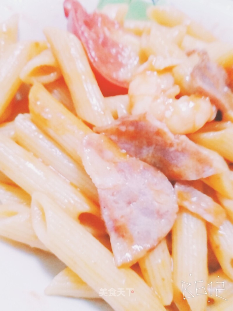 Tomato Bacon Macaroni recipe