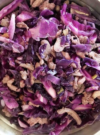 Fried Chicken with Purple Cabbage recipe