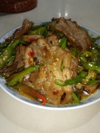 Twice-cooked Pork with Red Oil and Green Pepper