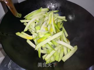 Stir-fried Eggplant Strips with Tomatoes recipe