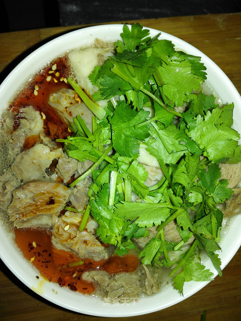 Pita Bread in Mutton Soup recipe