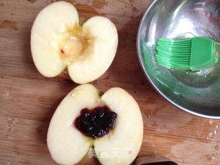 Baked Apples with Blueberry Sauce recipe