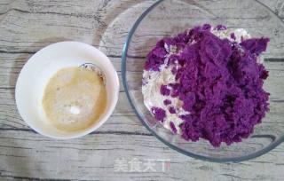 Purple Sweet Potato Watermelon Bun recipe