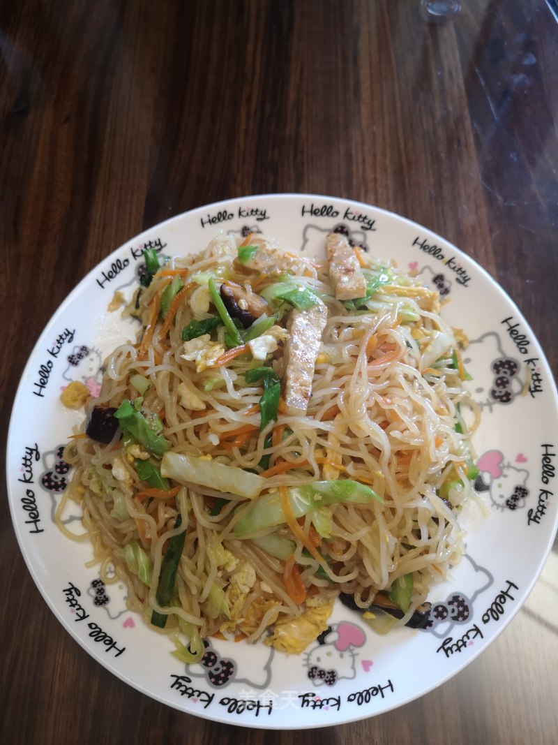 Dry Fried Rice Noodles recipe