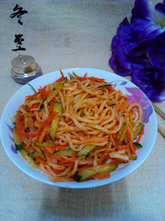 Korean Spicy Sauce Noodles recipe