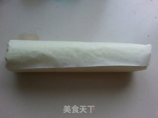 Pork Floss Spinach Cake Roll recipe