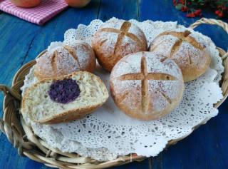 #柏翠大赛# Low-fat Wheat Bran Purple Potato Bread. recipe