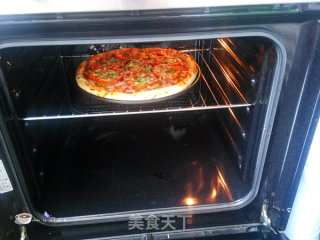 【aca Ab-2cm15 Automatic Bread Maker】double Pepper Bacon Pizza recipe