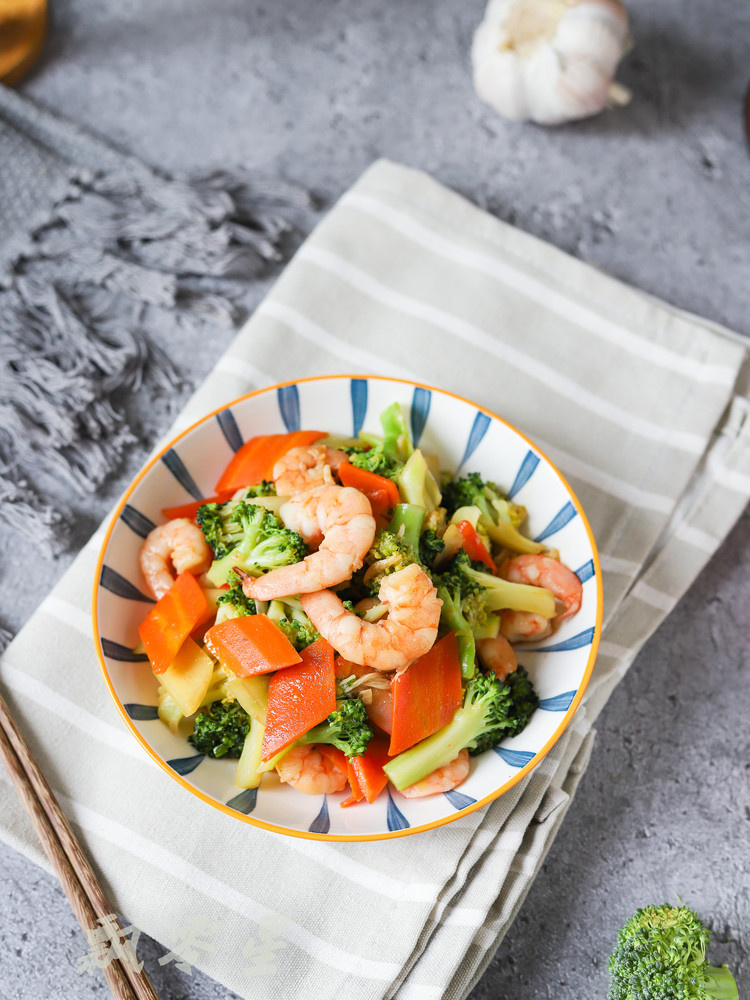 Stir-fried Broccoli with Shrimp recipe