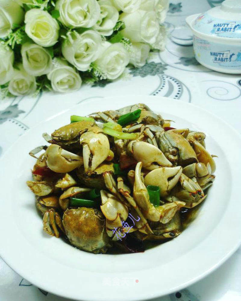 Stir-fried White Jade Crab recipe