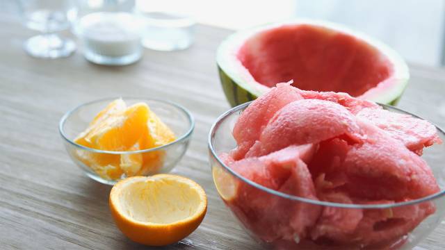 Watermelon Orange Pudding recipe