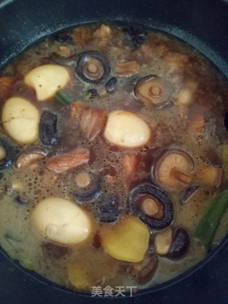 Braised Pork with Mushrooms recipe