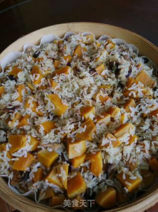 Steamed Pumpkin Rice recipe