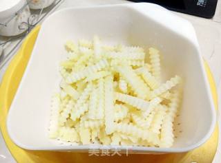 Cumin Spicy Wavy Fries recipe