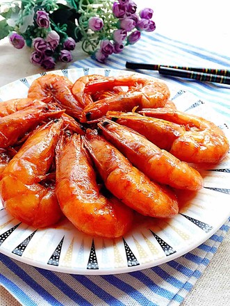 Braised Prawns in Double Sauce