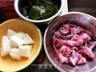 Roasted Bullfrog with Seaweed and Winter Melon recipe