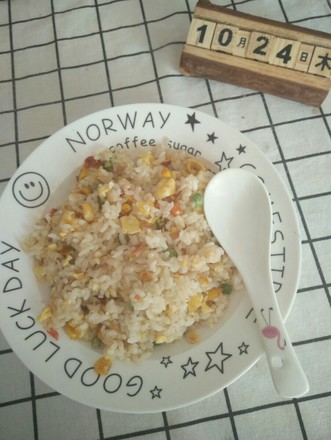 Vegetarian Assorted Egg Fried Rice recipe
