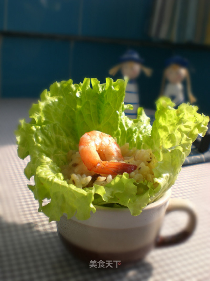 Shrimp Lettuce Cup Rice
