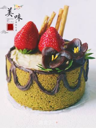 #4th Baking Contest and is Love Eat Festival #4 Inch Matcha Naked Cake recipe