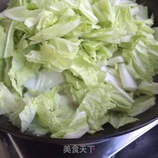 Braised Rice Cake with Minced Meat and Cabbage recipe