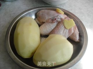 Potato Roasted Chicken Wings recipe