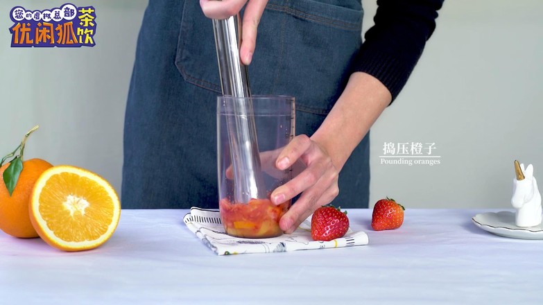 Hey Tea Same Fruit Tea | Orange Fragrant Strawberry Bobo Tea recipe