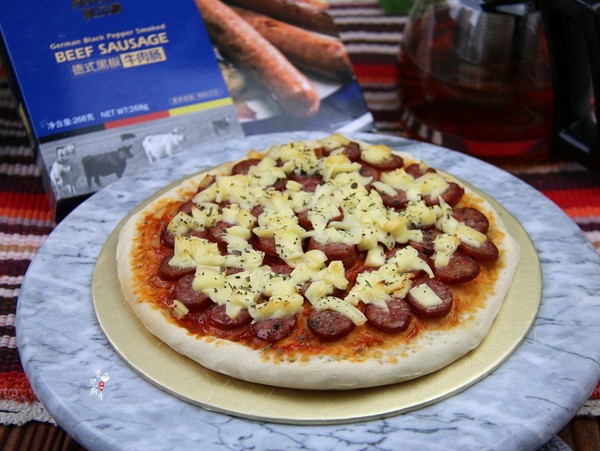 Beef Sausage Pizza recipe