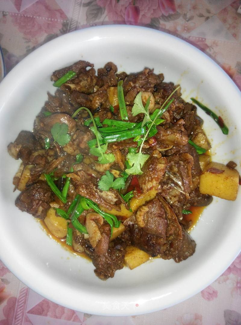 Local Duck Roasted Potatoes with Mild Spicy Version recipe