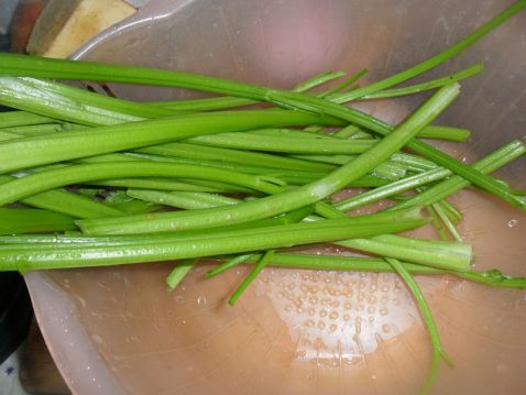 Celery Mixed with Soybeans and Peanuts recipe