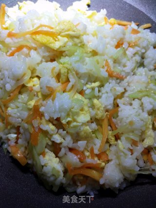 Fried Rice with Garlic Double Silky Egg recipe